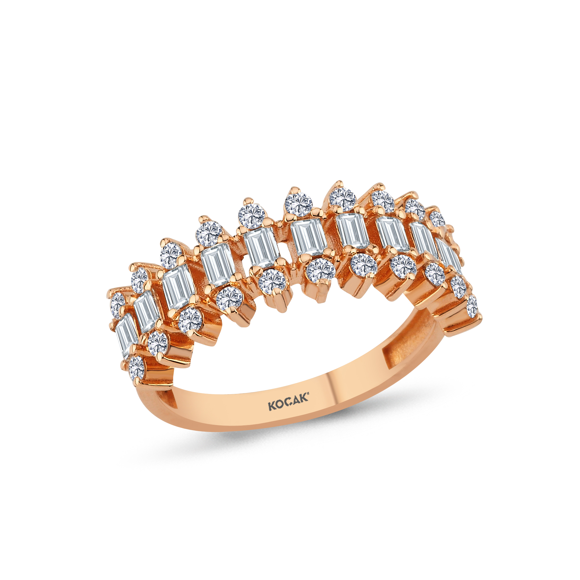 0.92 Karat Baget Pırlanta Yüzük