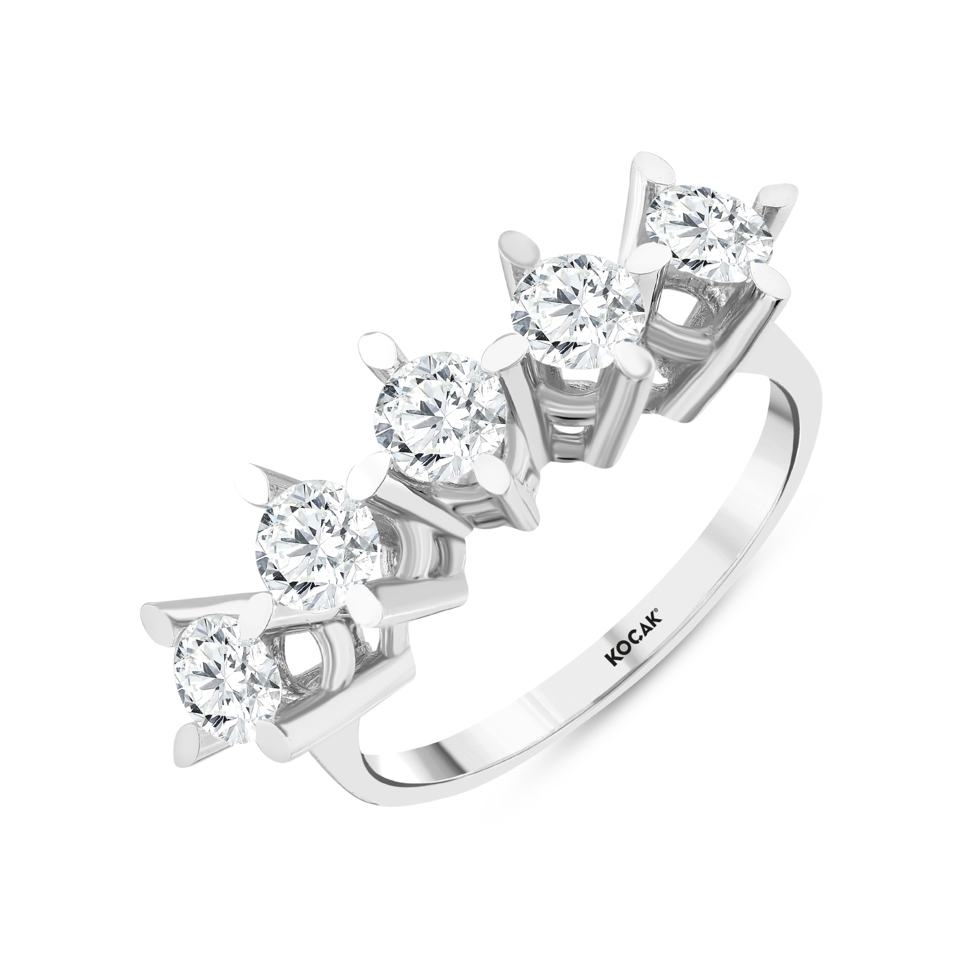 1.30 Karat GH SI Pırlanta Beştaş Yüzük