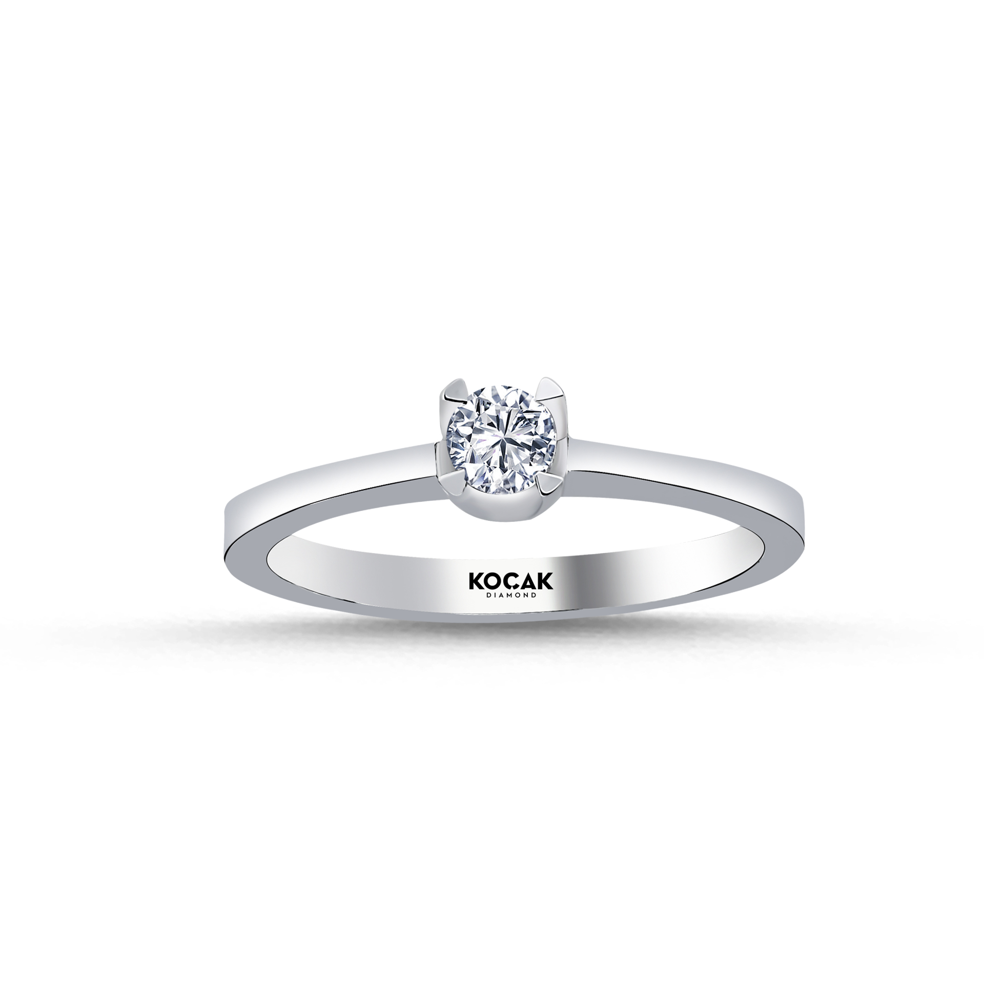 0.19 Karat EF SI Pırlanta Tektaş Yüzük